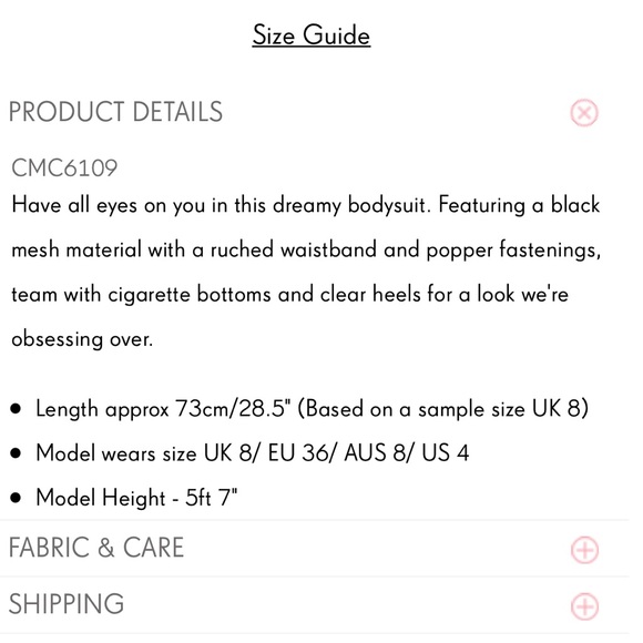 Black Mesh Ruched Waistband Bodysuit - Picture 7 of 7